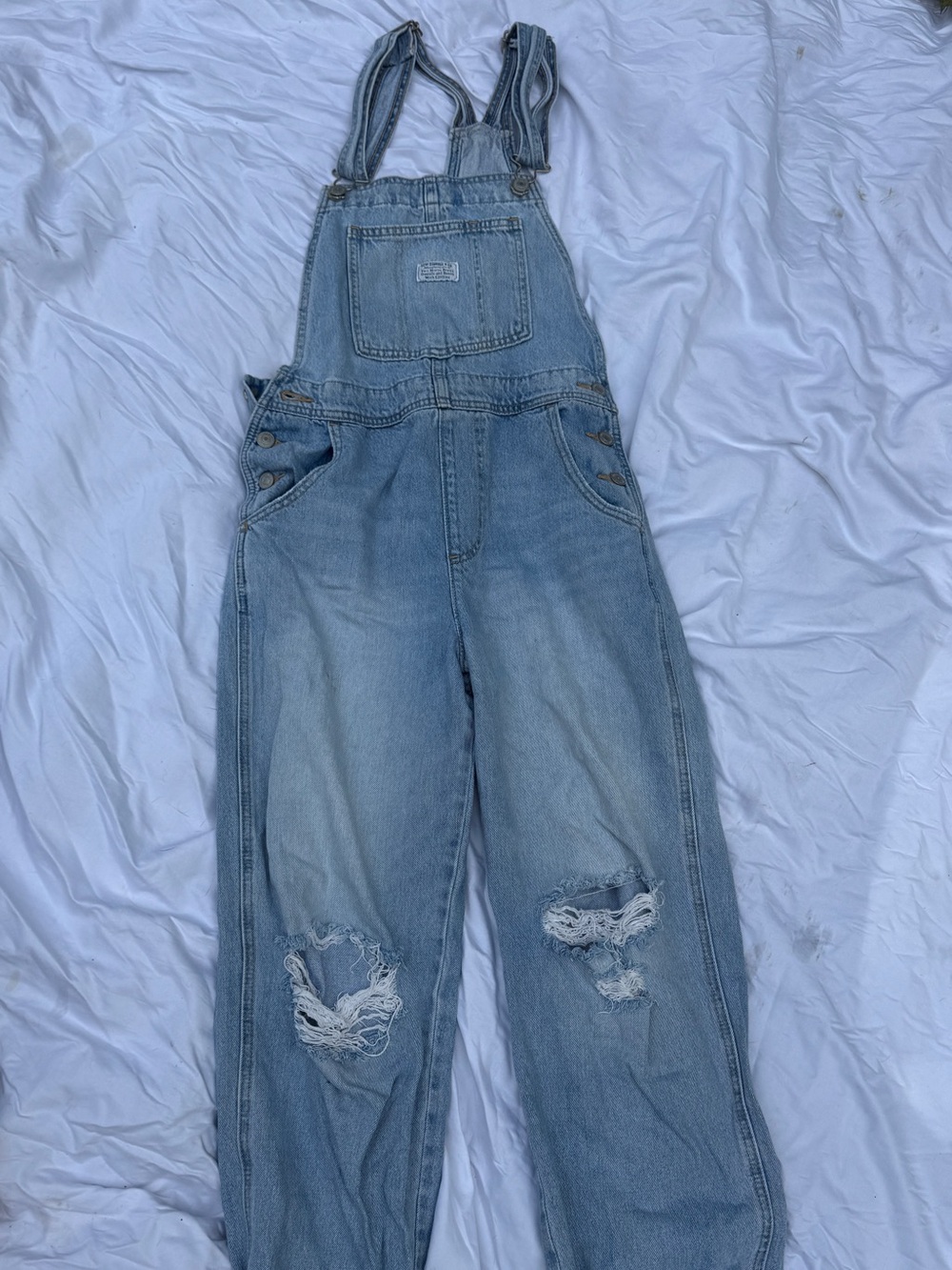 Levi’s Denim Distressed Overalls